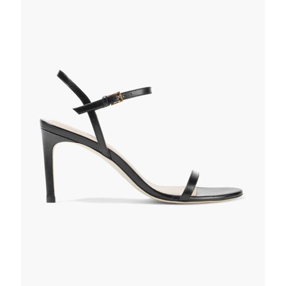 NWT Stuart Weitzman Kassidy Black Leather Sandals 11